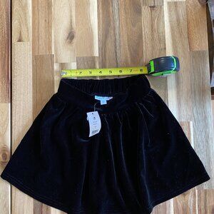 Rockets of Awesome Velvet Kids Skirt in Black, NWT, Size 4